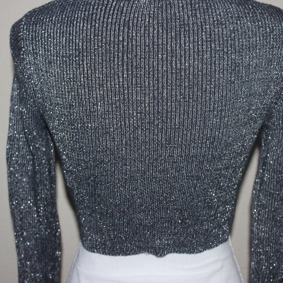 Gray Crop Sweater - Picture 4 of 4